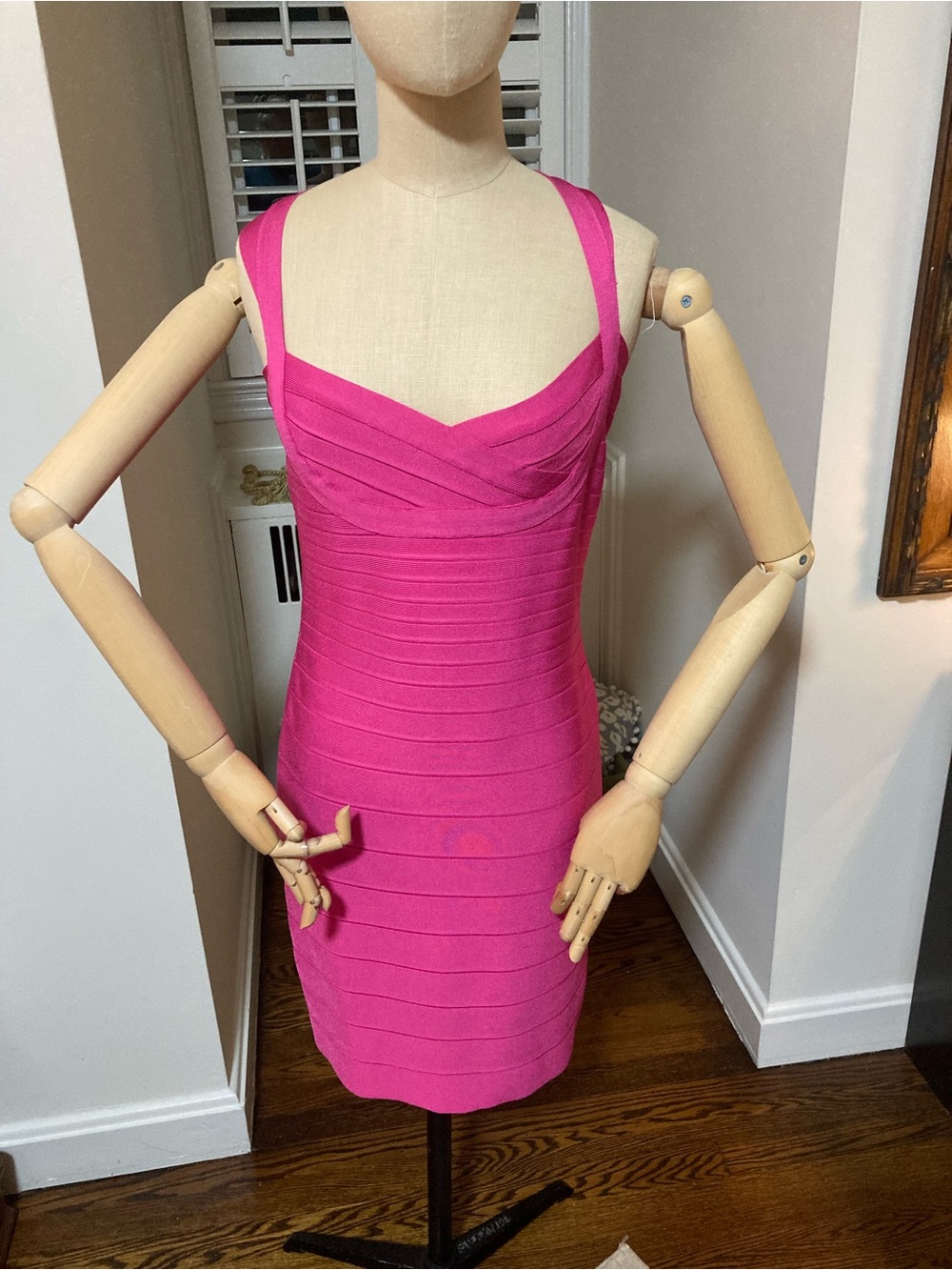 Bodycon Bright Pink Bandage Dress